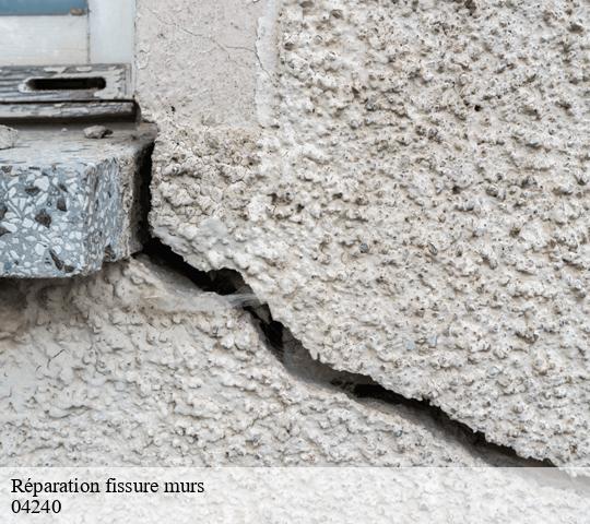 Réparation fissure murs  04240